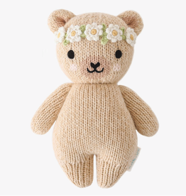 Ivory Floral Baby Honey Bear