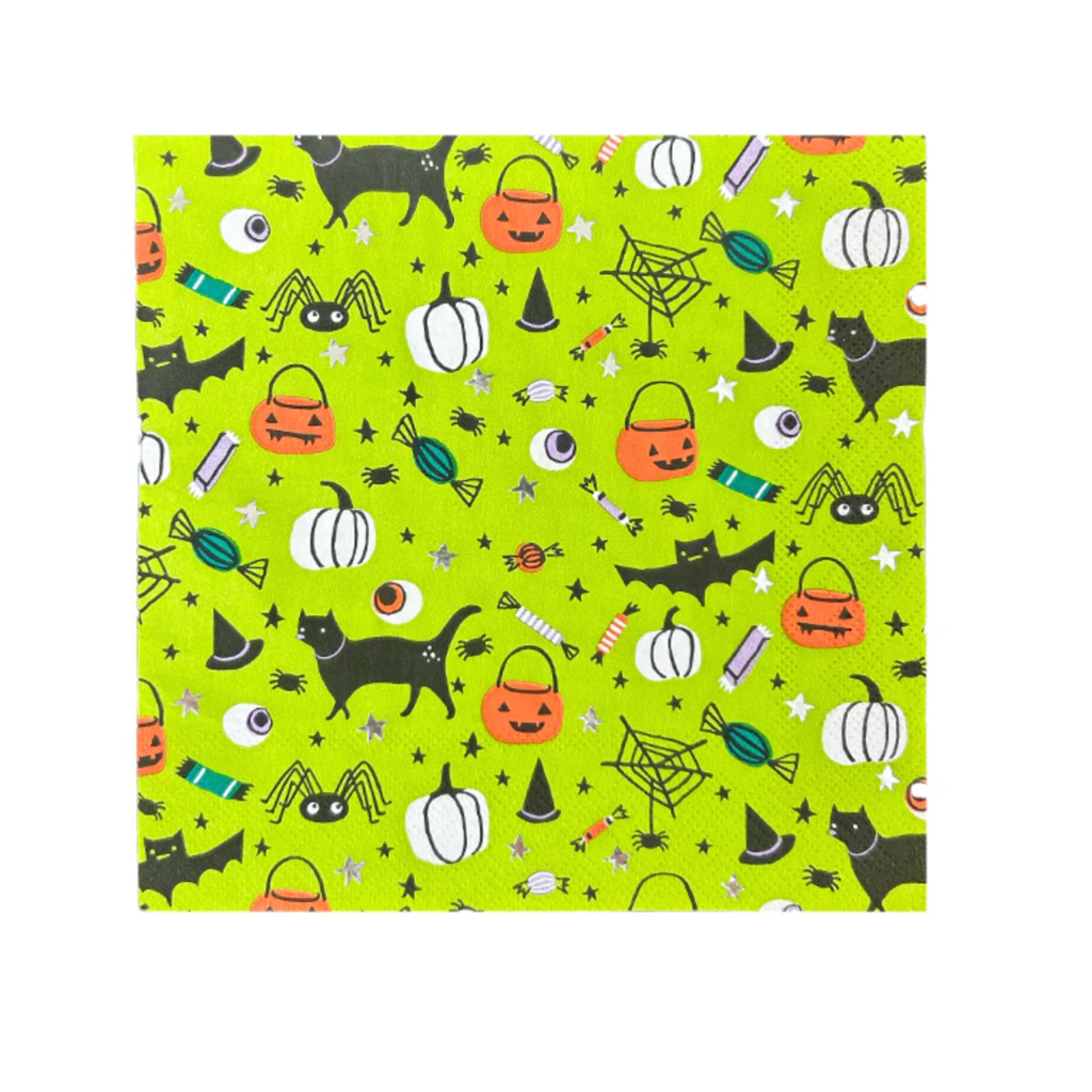 Hocus Pocus Green Large Napkins