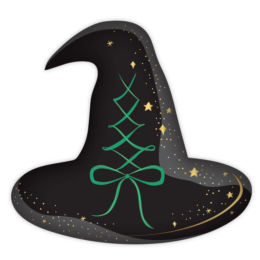 Black Witch Hat Large Plates