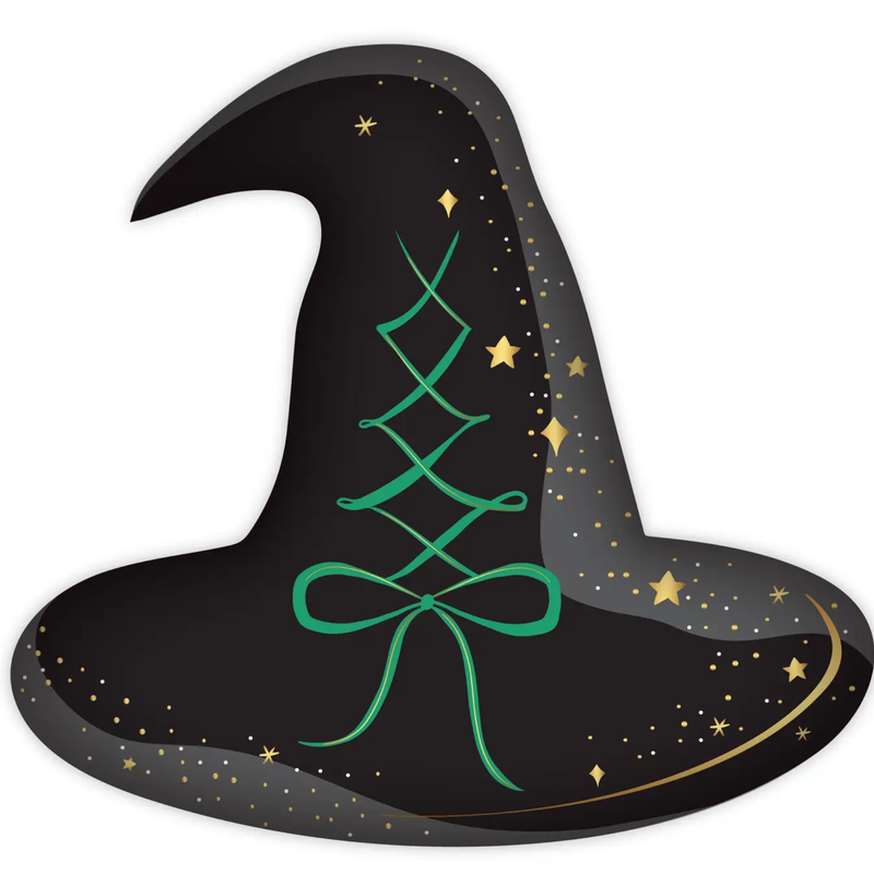 Black Witch Hat Large Plates