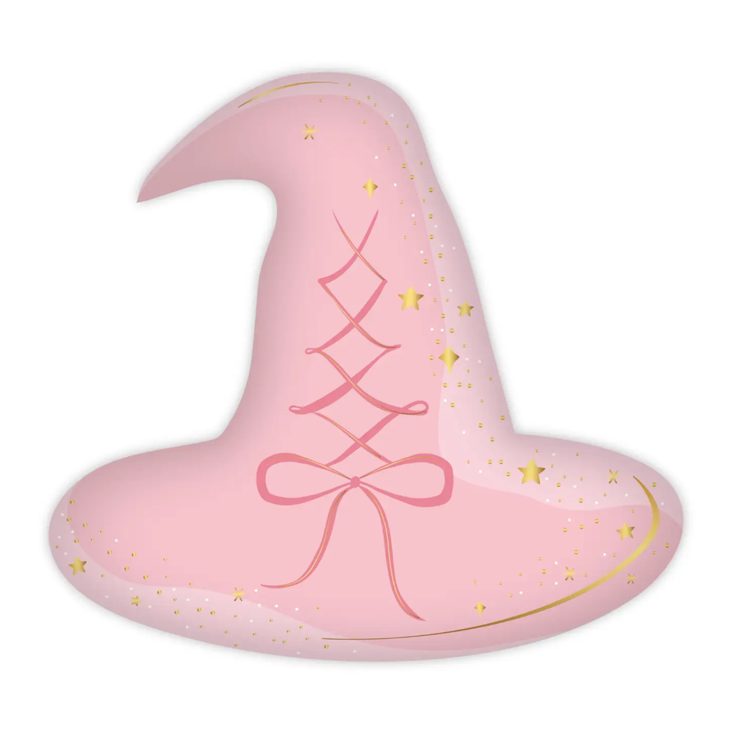 Pink Witch Hat Large Plates