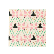 Witch Hat & Broom Large Napkins