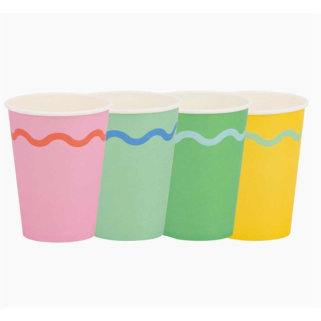 Bright Birthday Party Cups
