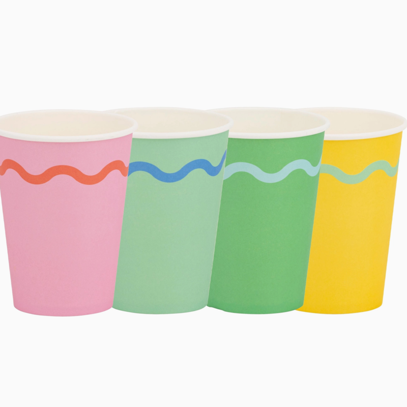 Bright Birthday Party Cups