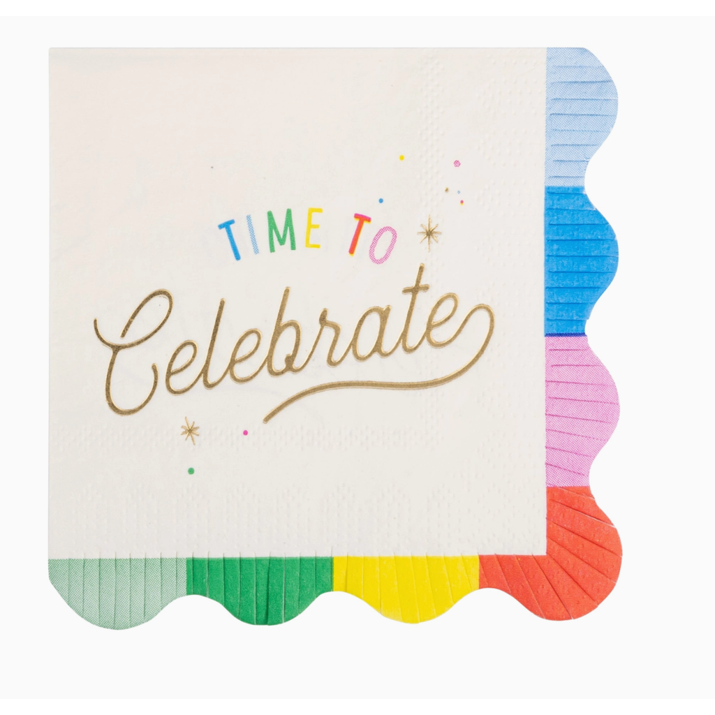 Time to Celebrate Cocktail Napkin