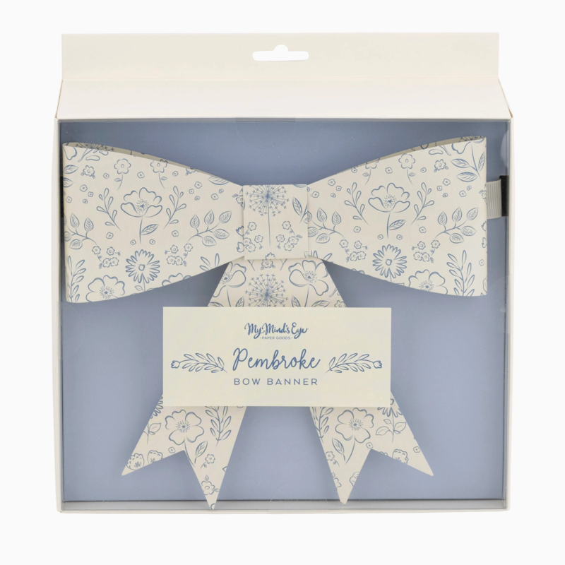 Floral Bow Banner