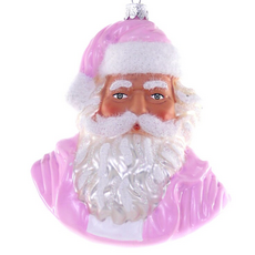Vintage Santa Pink Ornament