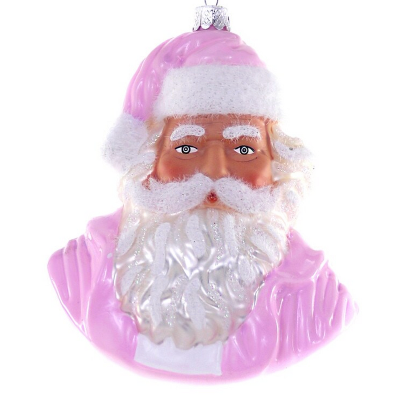 Vintage Santa Pink Ornament