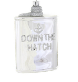Silver Flask Ornament