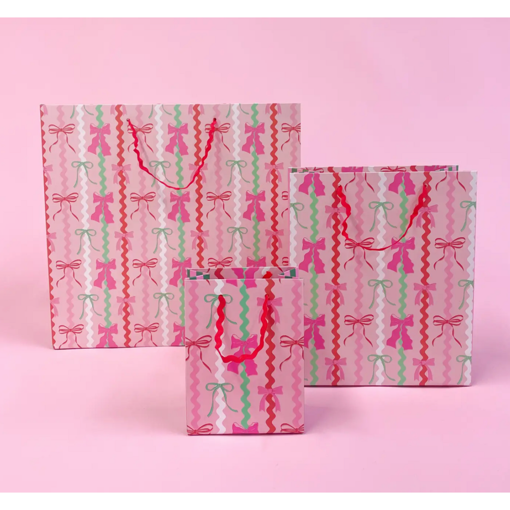 Ric Rac Bows Gift Bag with Tag