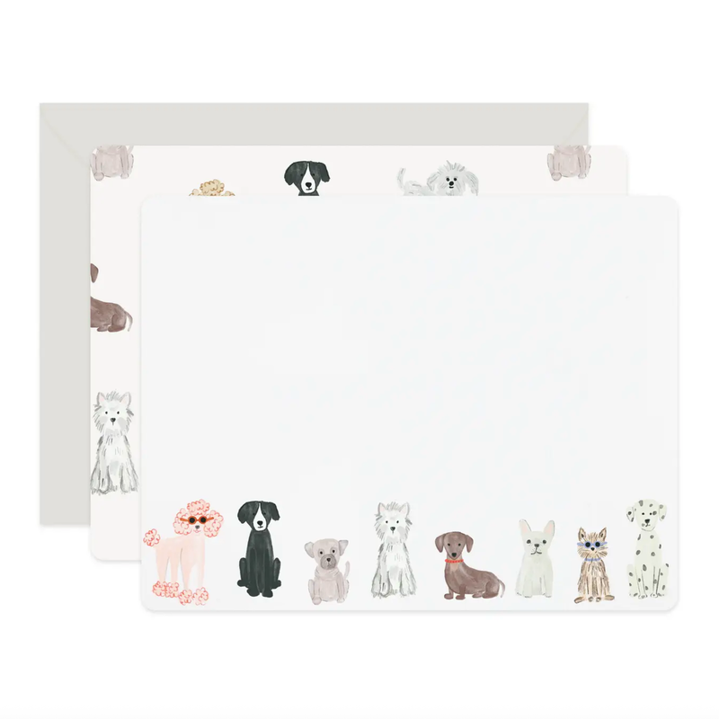 Dogs Flat Notes Boxed Set of 6