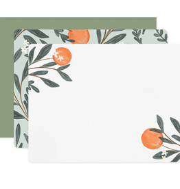 Orange Vine Flat Notes Boxed Set of 6