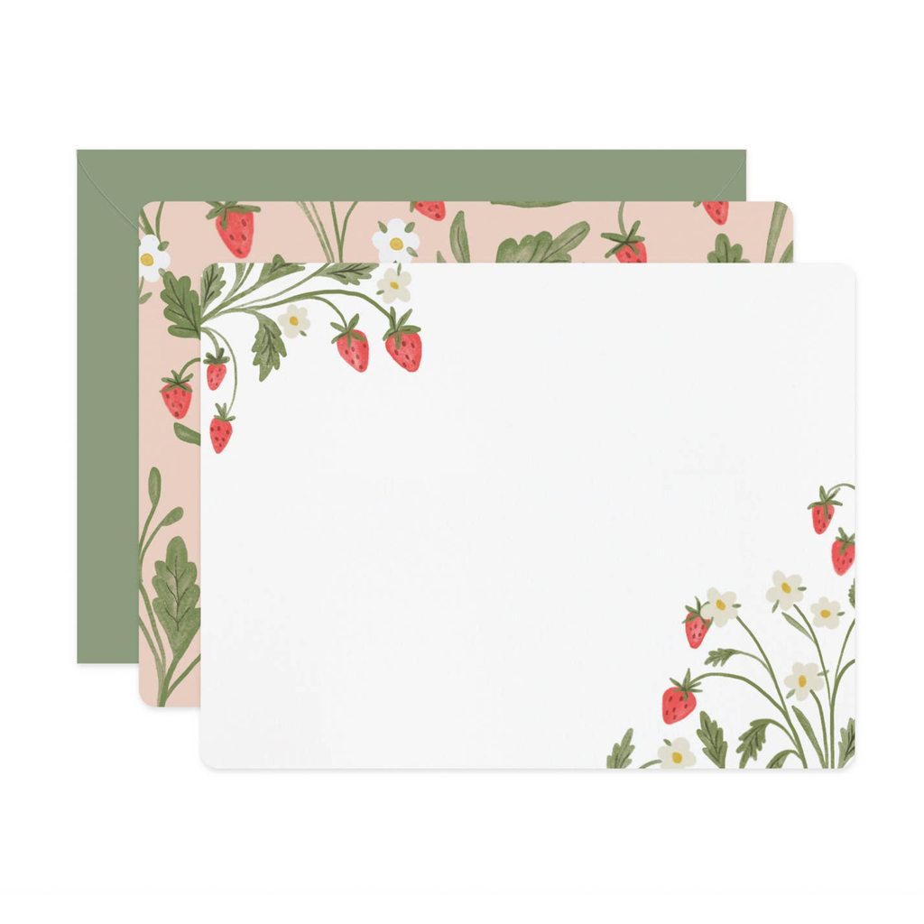 Strawberry Flat Notes Boxed Set of 6