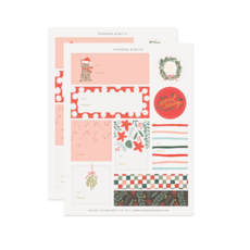 Holiday Gift Tag Sticker Sheet - Set of 2