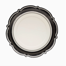 Black Bracket Edge Paper Plate