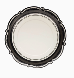 Black Bracket Edge Paper Plate