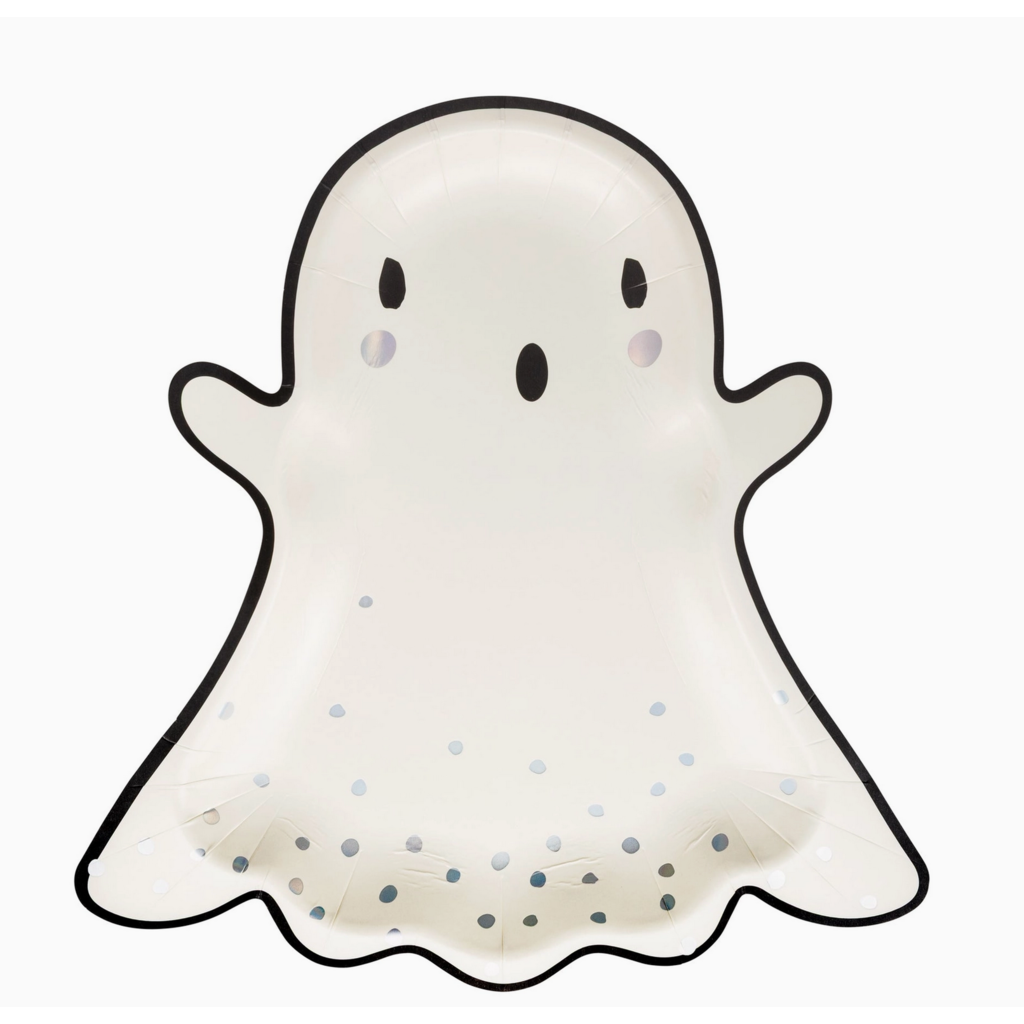 Boo Ghost Shaped Paper Plate