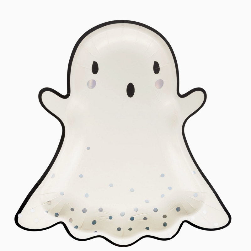 Boo Ghost Shaped Paper Plate