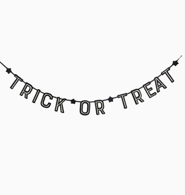 Trick or Treat Felt Banner (glow in the dark)