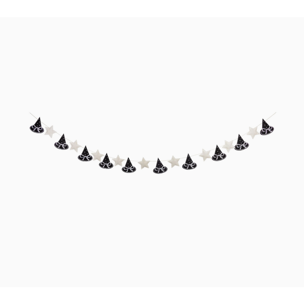 Puffy Felt Witch Hats Banner