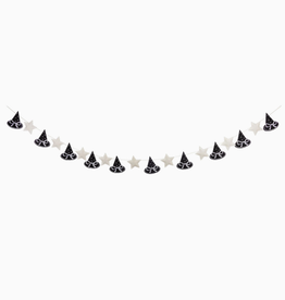 Puffy Felt Witch Hats Banner