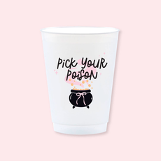 Pick Your Poison Frosted 16oz Cups - Set of 6