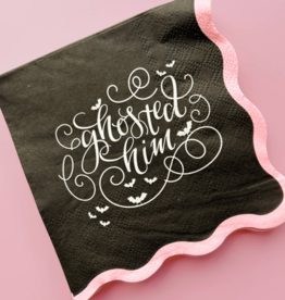 Ghosted Him Wavy Halloween Napkins