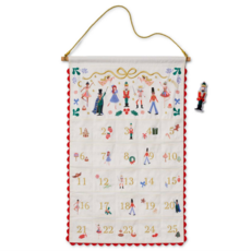 Nutcracker Embroidered Hanging Advent Calendar