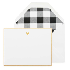 Black Gold Heart Note Set
