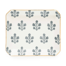 Medium Trinket Tray Slate Floral