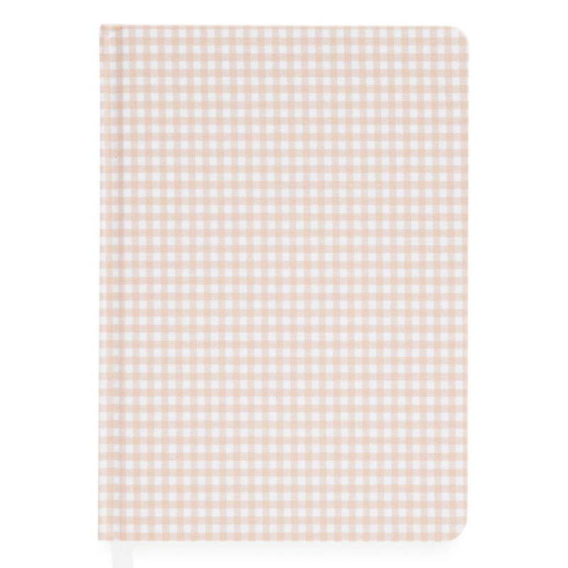 Pink Gingham Tailored Journal