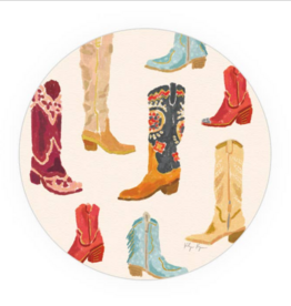 Cowgirl Boots Seedlings Coaster
