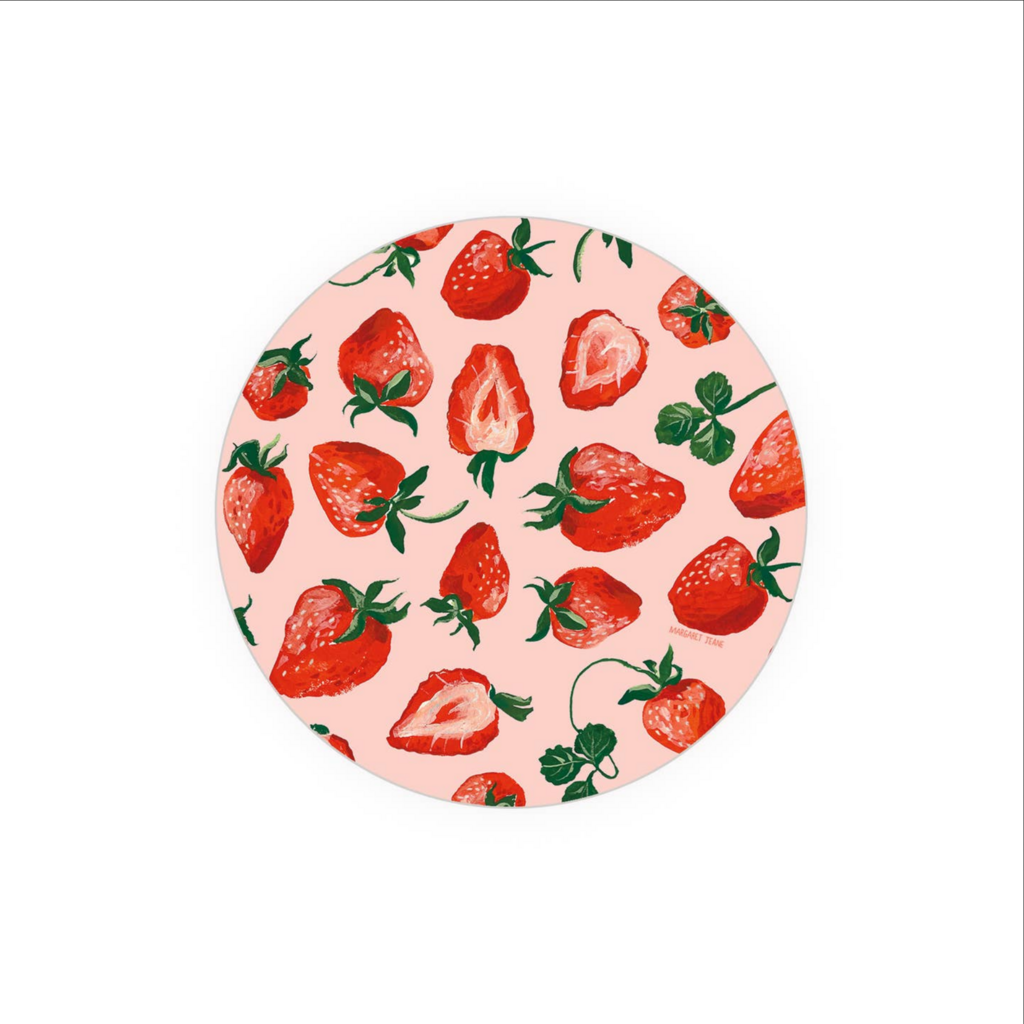 Red Strawberries Coaster