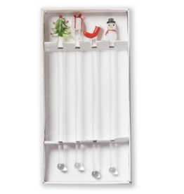 Holiday Cheer Swizzle Sticks - Set of 4