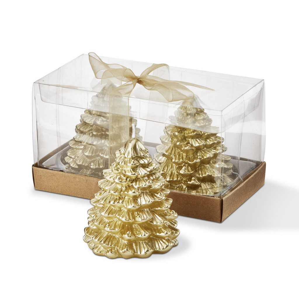 Fir Tree Candles - Set of 2