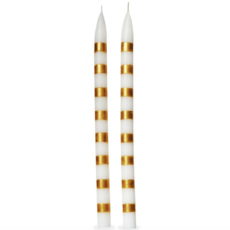 Gold Stripe Taper - Set of 2