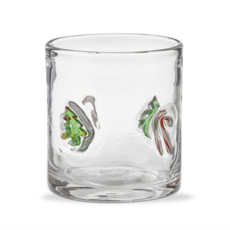 Christmas Tree & Candy Cane Glass