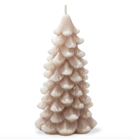 Blush Frosted Pine Tree Candle