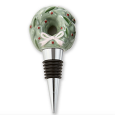 Very Merry Wreath Bottle Stopper