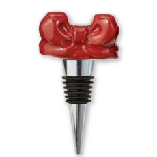 Very Merry Bow Bottle Stopper