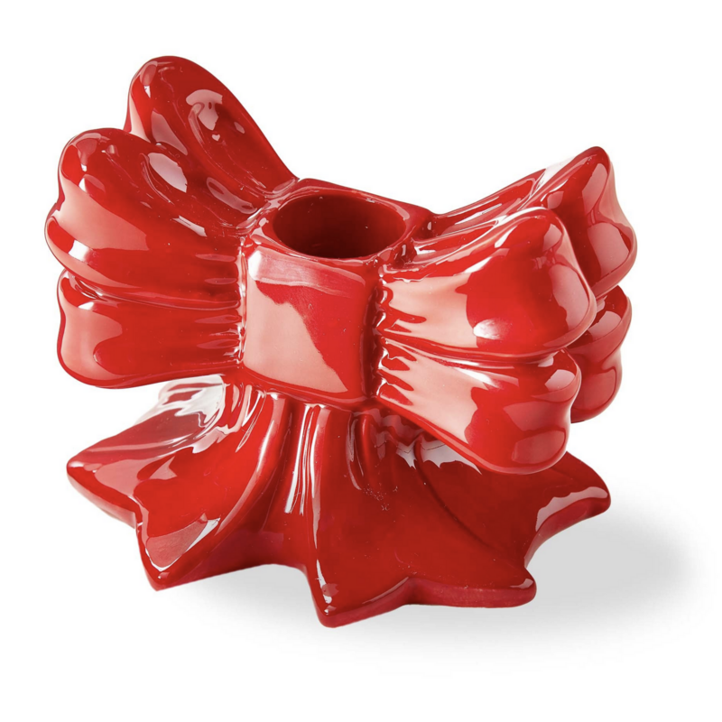 Very Merry Bow Taper Holder