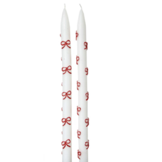 Very Merry Hand Painted Taper - Set of 2