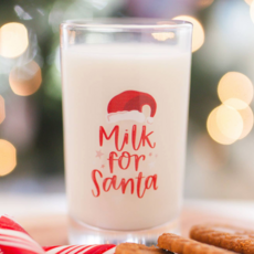 Milk For Santa Mini Juice Glass