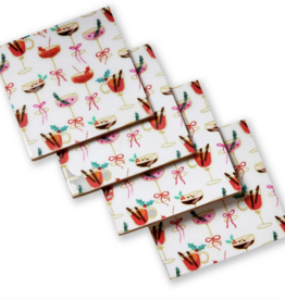 Very Merry Cocktail Coasters - Set of 4