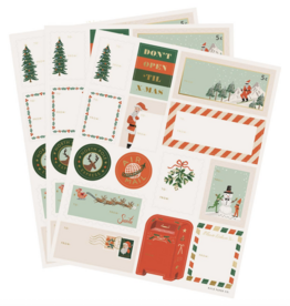 Pack of 3 Santa’s Workshop Stickers & Labels