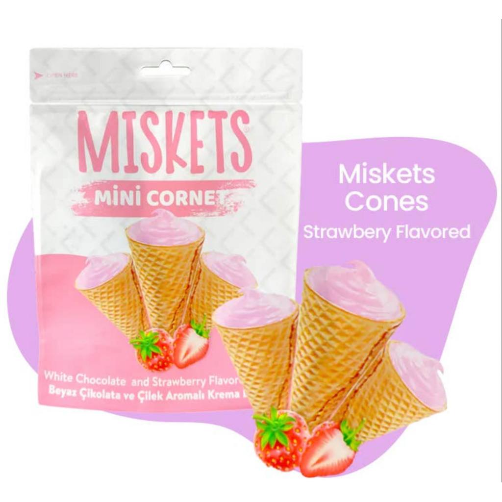 Milky Chocolate Strawberry Mini Cones
