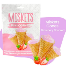 Milky Chocolate Strawberry Mini Cones