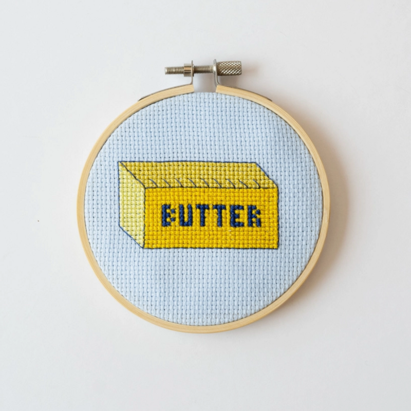 Butter Cross Stitch  Kit