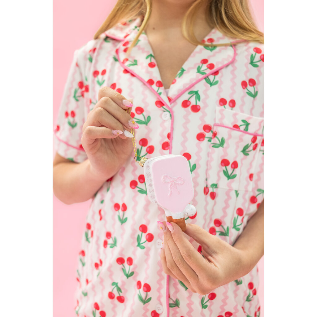 Pickleball Paddle Christmas Ornament - Pretty in Pinkleball
