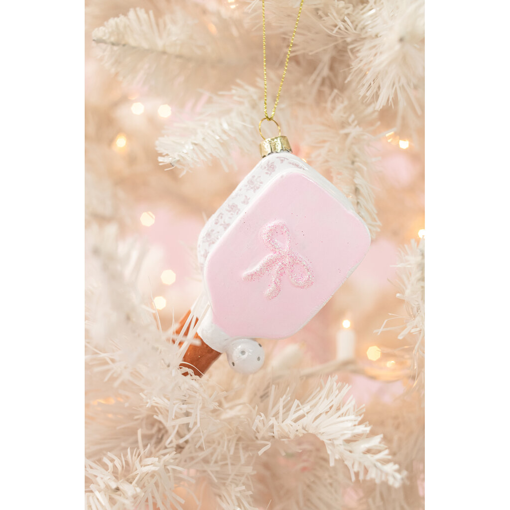 Pickleball Paddle Christmas Ornament - Pretty in Pinkleball